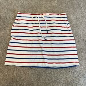 Vineyard Vines Striped Mini Skirt with Drawstring